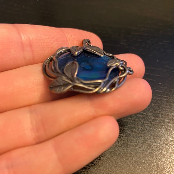 Abalone shell sterling silver pendant - Picture 2 of 7